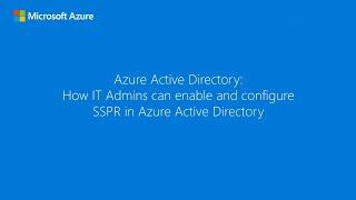How to enable and configure SSPR in Entra ID