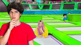 EXTREME HIDE & SEEK IN TRAMPOLINE PARK