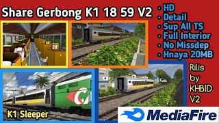 Share & Review Add Ons Gerbong K1 Sleeper 18 59 V2  by KHBID Trainz Simulator