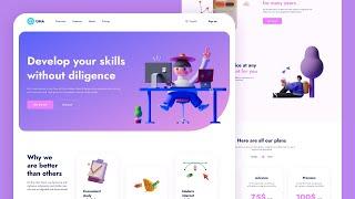 Landing Page Design Tutorial  Web Design in Figma