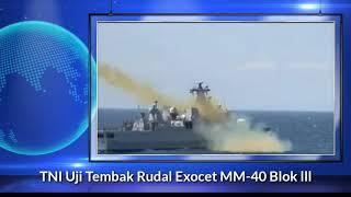 KRI Iskandar Muda Ujicoba Rudal Exocet MM-40 Blok lll