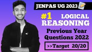 Logical Reasoning for JENPAS UG 2023  Part-1  ANM  GNM  2022 Paper-1 Solution  Lets Improve