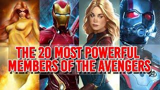 Top 20 Most Powerful members of the Avengers