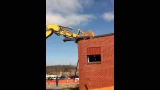 Chancellor Jerry Falwell Jr. Demolishing a Building