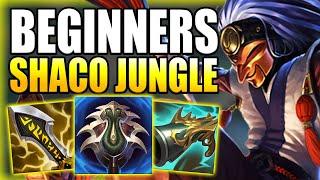 HOW TO PLAY SHACO JUNGLE & HARD CARRY GAMES FOR BEGINNERS IN S14 - Gameplay Guide League of Legends