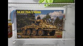 David does a review and Unboxing RyeField Model Sd.kfz 135 Scale PUMA