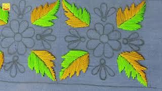 Hand embroidery fulkari design for girls ornakameezkortiBeautiful phulkari design stitch