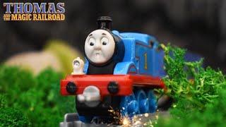 Thomas falls down Muffle Mountain - Thomas & the Magic Railroad - Adventures Scene Remake.