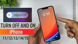 How To Turn Off And On iPhone 1112131415  How To Switch Off iPhone 1112131415  Power Off 