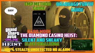 GTA Online Casino Heist Silent & Sneaky Elite Challenge EMP Method 100% Stealth  & Undetected Guide