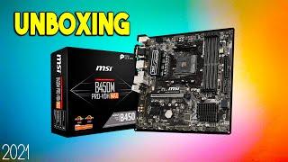 MSI B450M PRO-VDH MAX Motherboard Unboxing