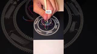 Amazing spin art asmr very satisfying  #shorts #art #asmr