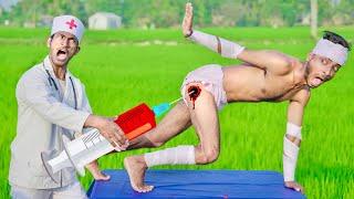 Very Special New Trending Comedy Video 2024 Injection Funny Video Must Watch Doctor Funny Video171