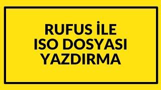 #rufus ile #flash #belleğe iso dosyası yazdırma format için USB hazırlama