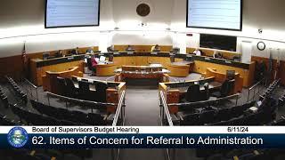 County of Santa Clara Board of Supervisors  Budget Hearing - June 11 2024