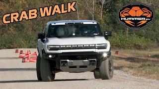 2024 GMC HUMMER EV Pickup truck CRAB WALK in real life 