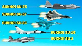 La evolución de los CAZAS SUKHOI rusos Del Su-2 al Su-75