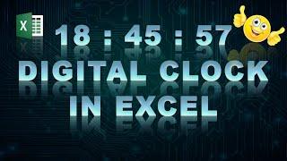 ⏰ Create a simple Digital Clock in Excel #1