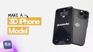 How to model a 3D iPhone in After Effects After Effects Tutorial