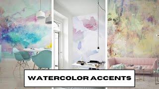 Rooms With Beautiful Watercolor Accent Walls  And Then There Was Style