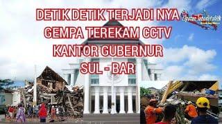 •DETIK-DETIK KEPANIKAN TERJADI NYA GEMPA• REKAMAN CCTV DI KANTOR GUBERNUR -  SULAWESI BARAT