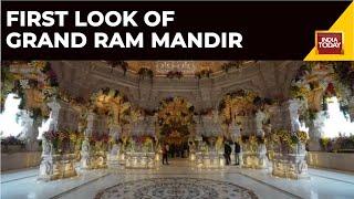 Ram Mandir News Watch First Look Of Grand Ram Mandir  Ayodhya Ram Mandir Pran Pratishta News