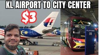 Getting from Kuala Lumpur Airport to City Center by Bus & Train KLIA2 Airport Tour KL Sentral Tour