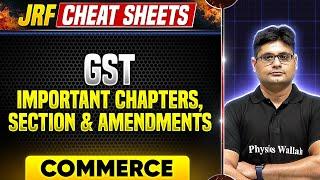 UGC NET Commerce 2024  GST - Important Chapters Section & Amendments for UGC NET Exam  PW