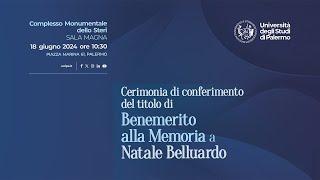 Conferimento del titolo di Benemerito alla Memoria a Natale Belluardo