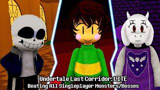 SINGLEPLAYER UPDATE Undertale Last Corridor LITE Beating All Singleplayer Monsters And Bosses