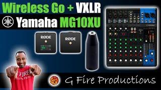 Rode Wireless Go + Yamaha MG10XU  How to get the Rode Wireless Go into An Analog Mixer