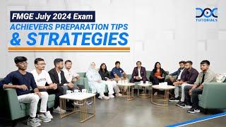 FMGE July 2024 Exam Success Achievers share their preparation secrets with our faculties