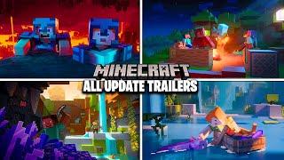 All Minecraft Animated Update Trailers 1.1-1.19 Update