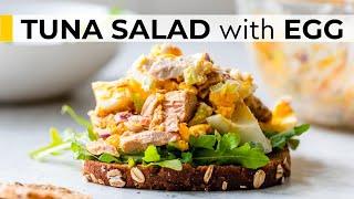 TUNA EGG SALAD RECIPE  easy healthy lunch idea