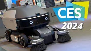 Robocube the AUTONOMOUS Sweeper Robot at CES 2024  Khan & Vector