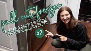 *NEW* PULL OUT FREEZER ORGANIZATION  Two French Door Freezer Organization Tips & Products