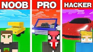 NOOB VS PRO VS HACKER DEVASA ARABA YAPI KAPIŞMASI - Minecraft