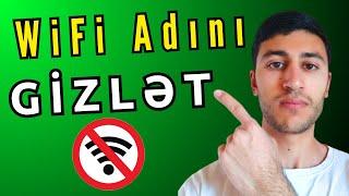 1 Kliklə WİFİ ADINI Gizlətmək Qaydası Fiber Optik GPON Modem