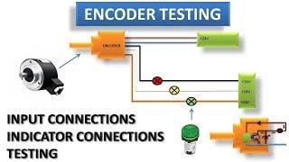 How to check Rotary Encoder?? Testing of Phase A Phase B and Phase Z with panel LED IndicatorHINDI