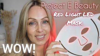 Project E Beauty light aura flex LED face maskreal ANTI AGING resultsBefore & After #over40