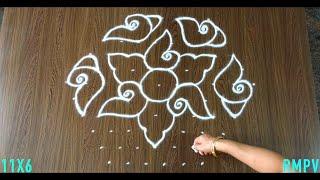 7x411x69x5 Rangoli Designs with Colours for New Year 2022 Simple Rangoli Designs for 2022 New Year