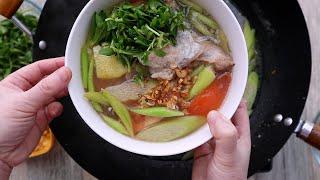 Vietnamese Sweet and Sour Fish Soup Canh Chua Ca