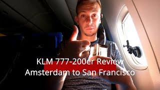 KLM 777-200er economy plus review from Amsterdam to San Francisco