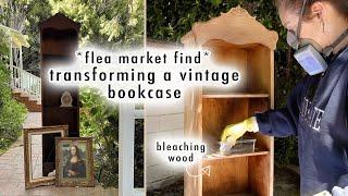 DIY transforming a vintage bookcase *flea market find*