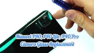 Huawei P40 Lite Camera Glass Replacement   HowTo Repair DIY