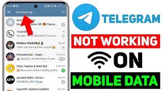 telegram not working on wifi  telegram connecting problem on mobile data problem solve 2024