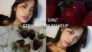 Trying out That girl Strawberry makeup look Rimenhawihi