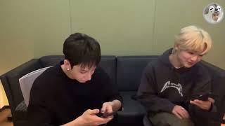 Bang Chan & I.N listening to PENTAGON- DAISY  Chans Room Ep155