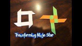 How to make a Four Pointed Transforming Ninja Star Super Cool