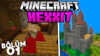 Hexxitin BÜYÜLEYİCİ Dünyasında Gizemli bir Başlangıç - Minecraft Modlu Survival1